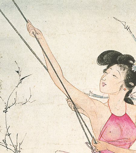 隆子县-胡也佛的仕女画和最知名的金瓶梅秘戏图